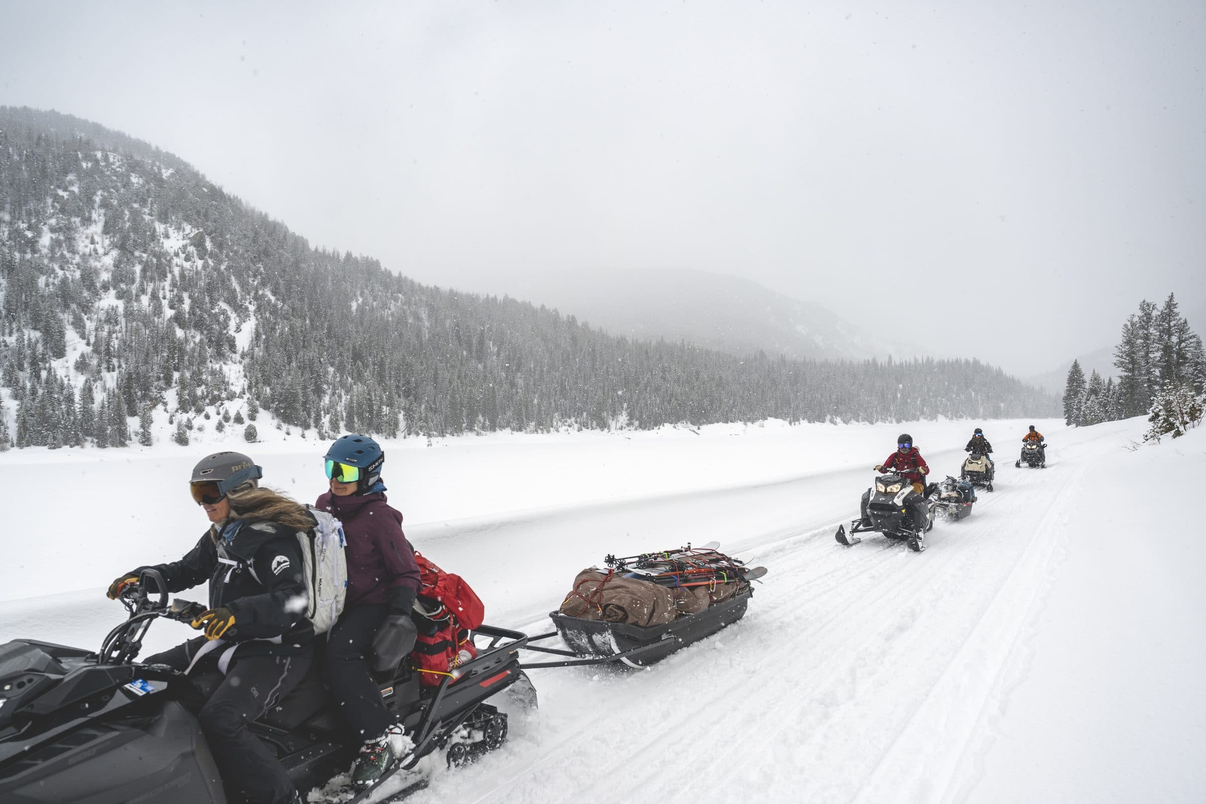 Snowmobile Accessed Backcountry Touring